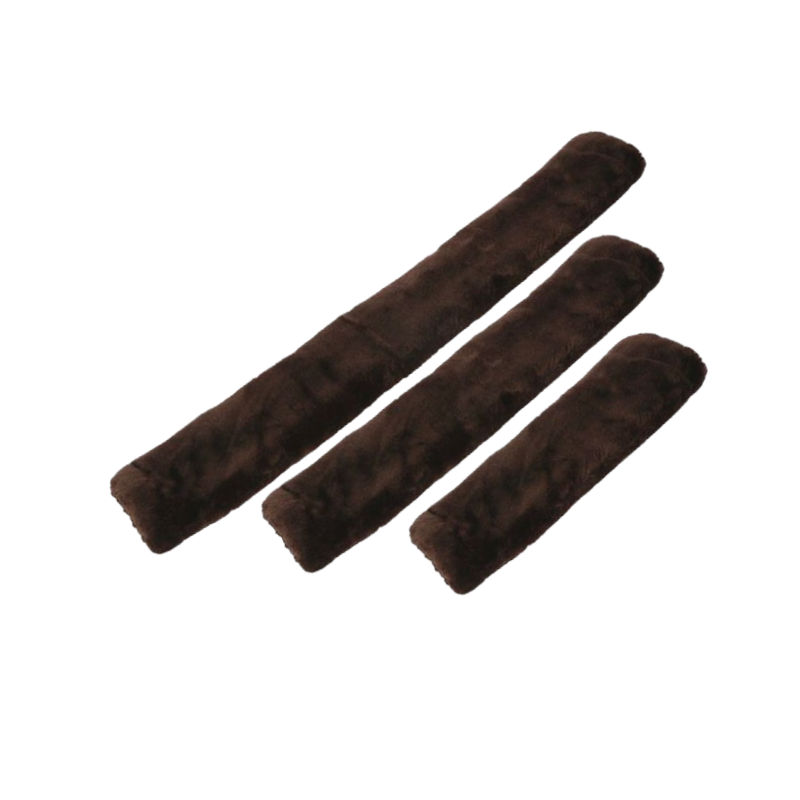 Equithème - Fourreau de sangle Teddy brun | - Ohlala