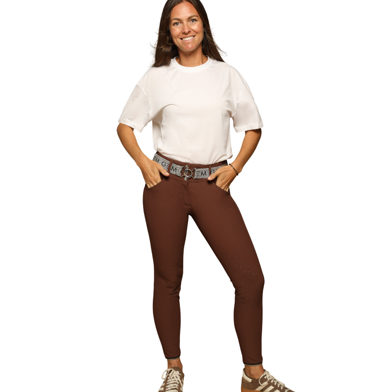 GEM - Pantalon d'équitation femme Cooper chocolat | - Ohlala