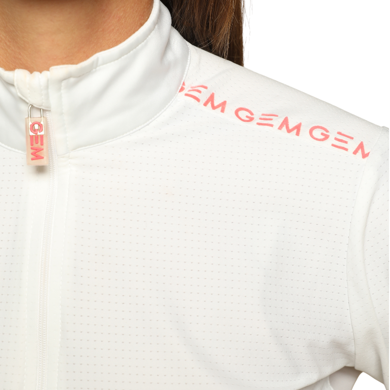 GEM - Polo manches longues Victor femme blanc | - Ohlala