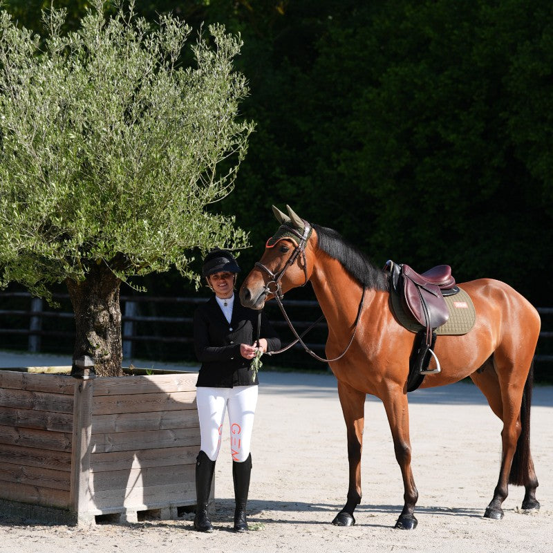 GEM - Tapis de selle Leo kaki | - Ohlala