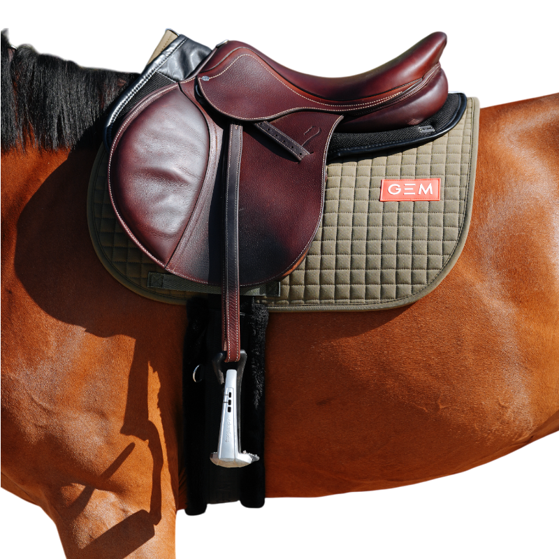 GEM - Tapis de selle Leo kaki | - Ohlala