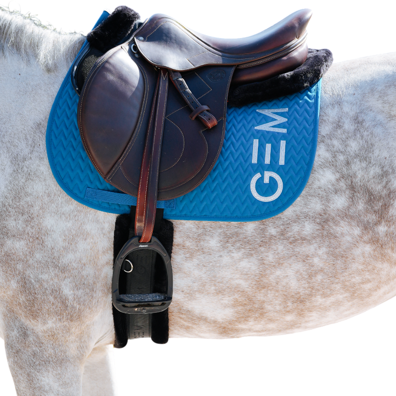 GEM - Tapis de selle Ten bleu pétrole | - Ohlala