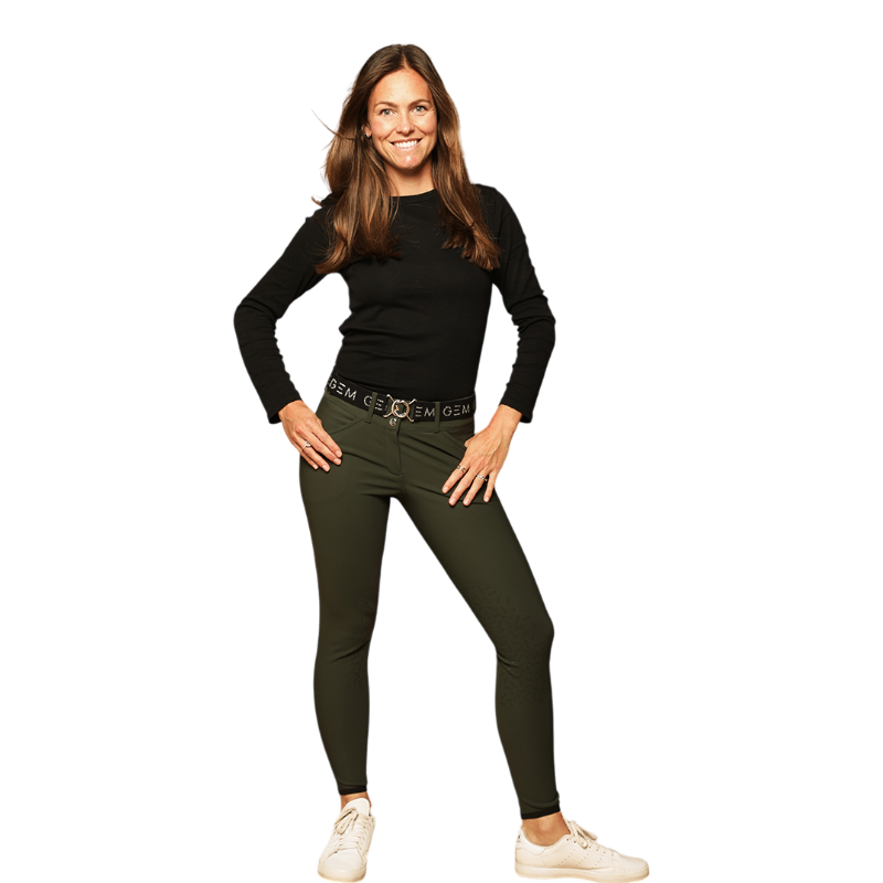 GEM - Pantalon d'équitation femme John vert sapin | - Ohlala