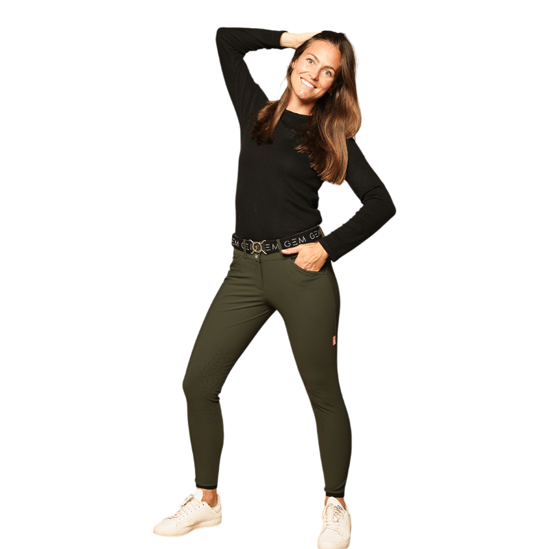 GEM - Pantalon d'équitation femme John vert sapin | - Ohlala