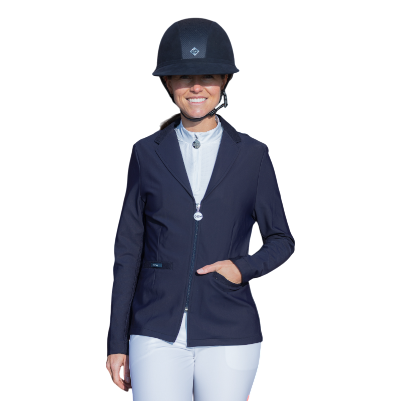 GEM - Veste de concours femme Jinger marine | - Ohlala