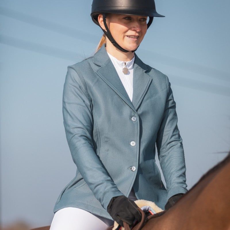 GEM - Veste de concours femme Mesh bleu orage | - Ohlala