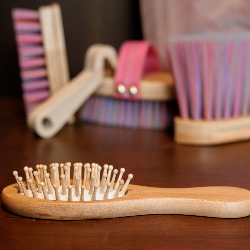 Grooming Deluxe - Brosse à crins Licorne Sammy enfant bois | - Ohlala