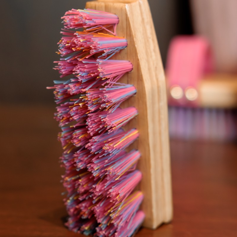 Grooming Deluxe - Brosse dure Licorne Sammy enfant rose | - Ohlala