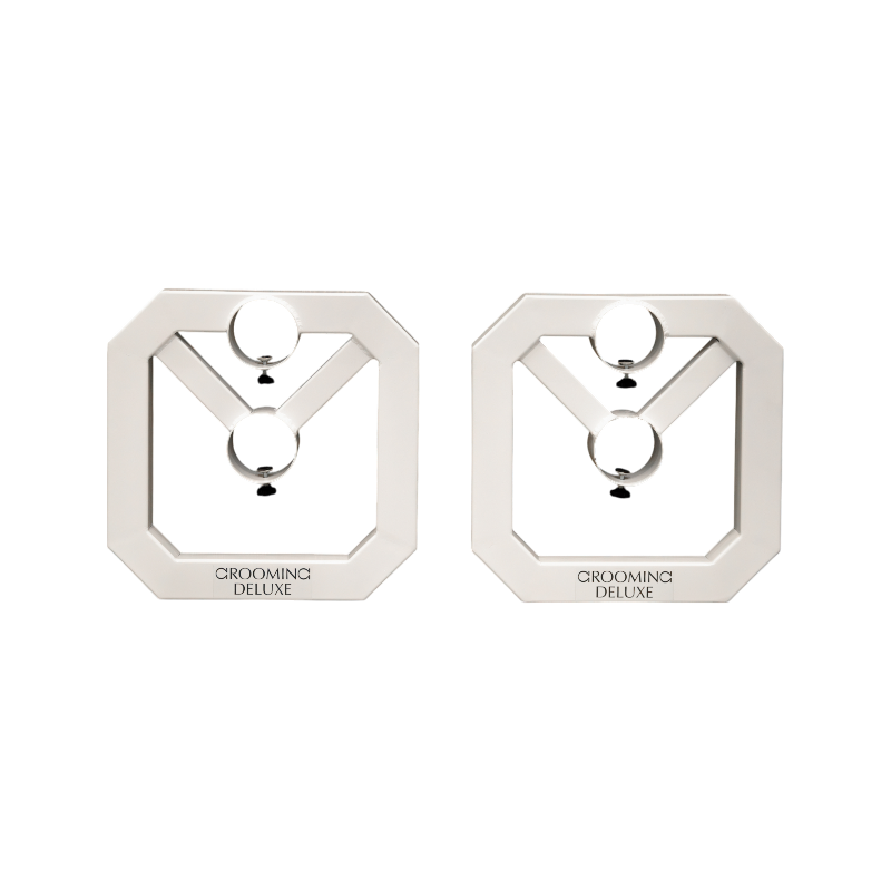Grooming Deluxe - Cavaletti carré aluminium blanc (x2) | - Ohlala