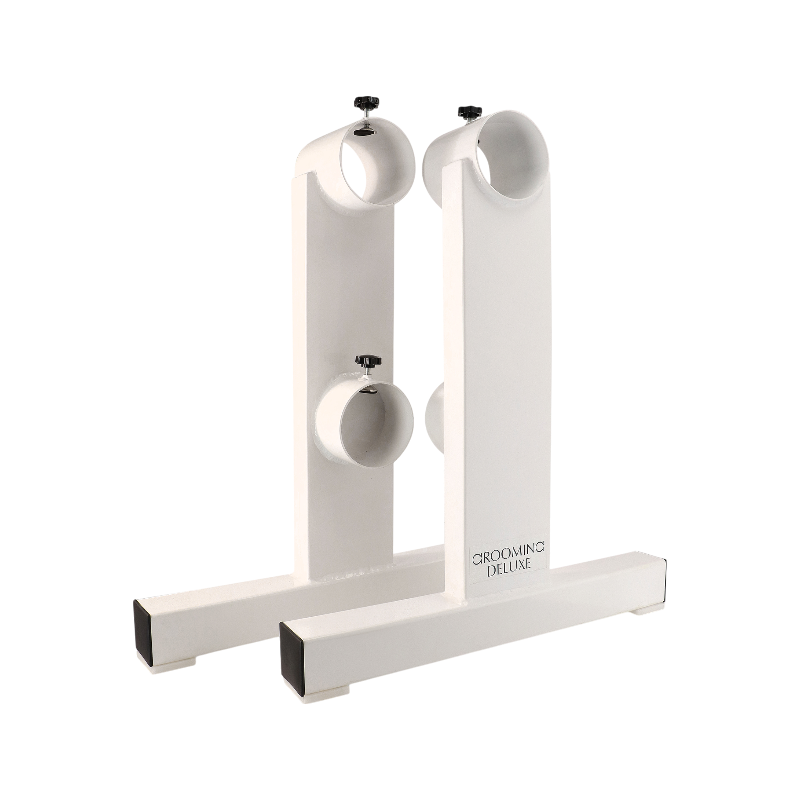Grooming Deluxe - Cavaletti en T aluminium blanc (x2) | - Ohlala