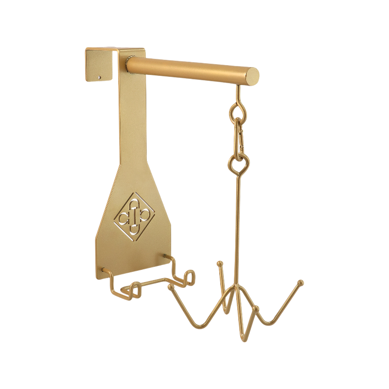 Grooming Deluxe - Crochet porte-bridon 4 branches or | - Ohlala