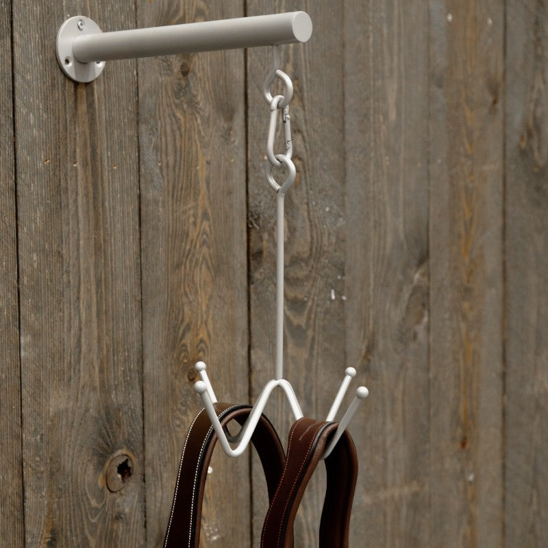 Grooming Deluxe - Porte-bridon mural 4 branches argent | - Ohlala