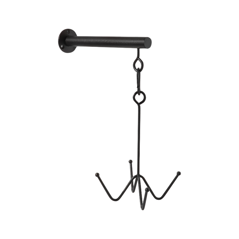 Grooming Deluxe - Porte-bridon mural 4 branches noir | - Ohlala