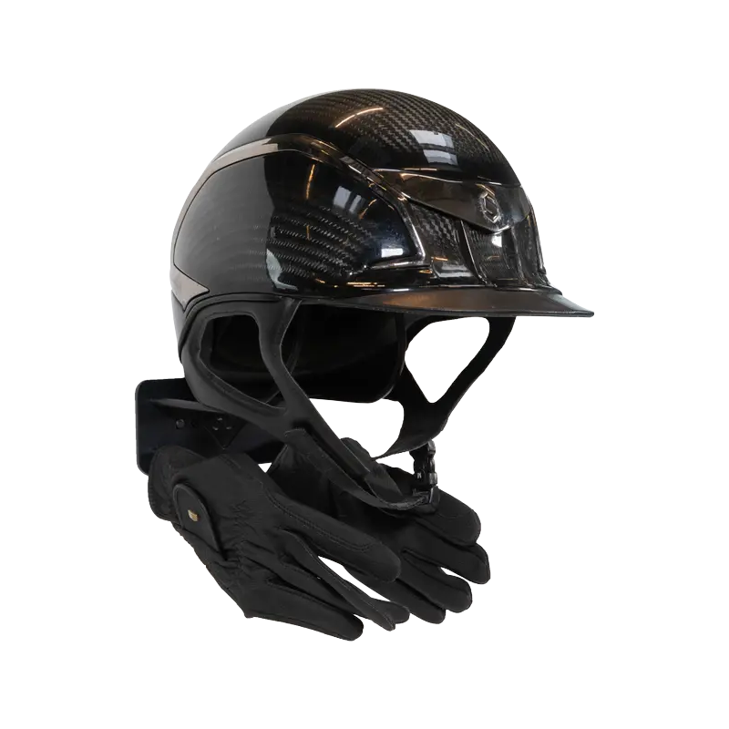 Grooming Deluxe - Porte-casque avec crochet acier noir | - Ohlala