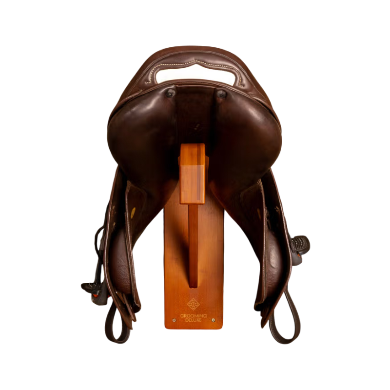 Grooming Deluxe - Porte-selle Pro en bois | - Ohlala