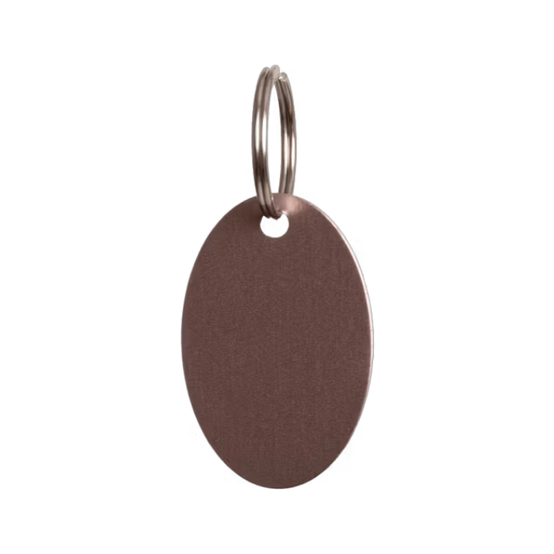 Grooming Deluxe - Médaille à graver ovale vieux rose | - Ohlala