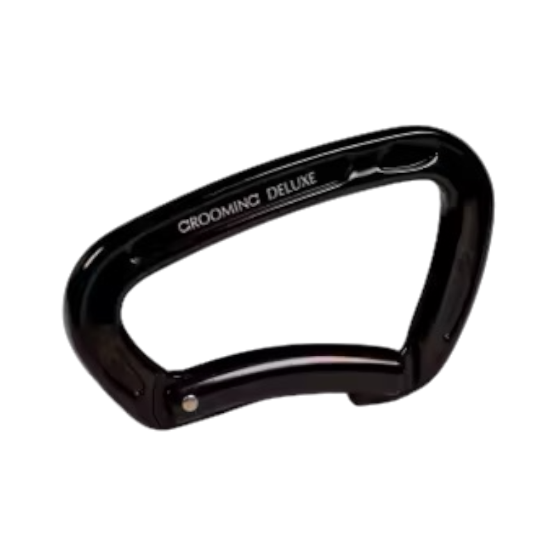 Grooming Deluxe - Mousqueton de sécurité en aluminium noir | - Ohlala