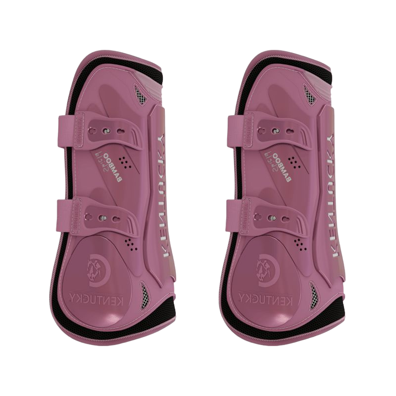 Kentucky Horsewear - Guêtres ouvertes Bamboo Elastic vieux rose | - Ohlala