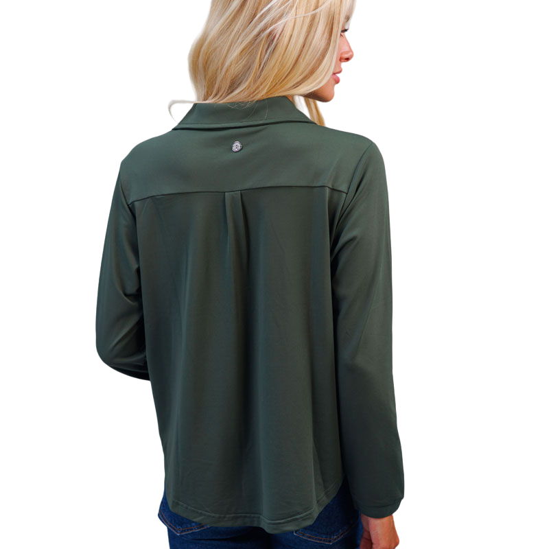 Harcour - Chemise manches longues femme Sharly kaki | - Ohlala