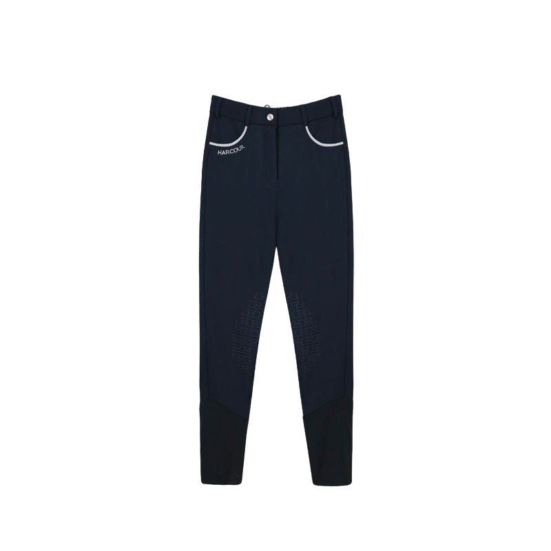 Harcour - Pantalon d'équitation polaire femme Jaipur noir | - Ohlala