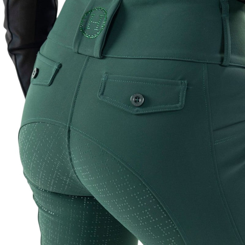 Harcour - Pantalon d'équitation femme Ludivine jungle green | - Ohlala