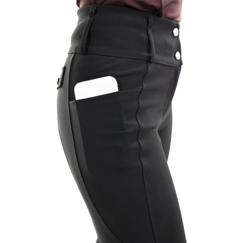 Harcour - Pantalon d'équitation femme Ludivine noir | - Ohlala