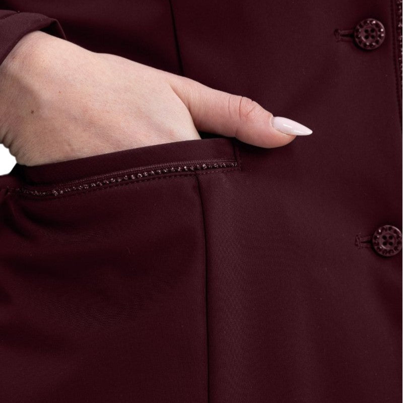 Harcour - Veste de concours femme Oria aubergine | - Ohlala