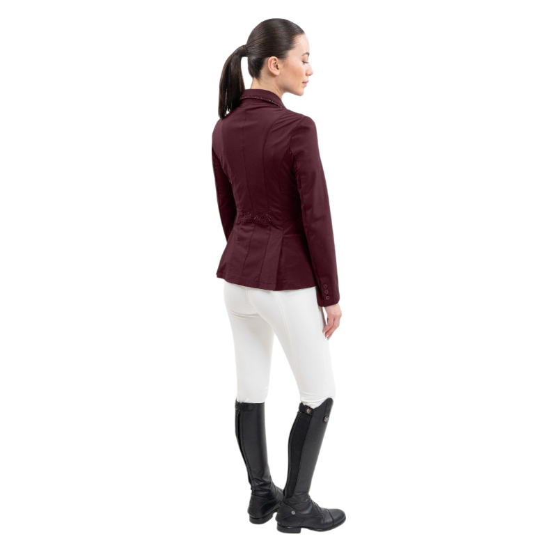Harcour - Veste de concours femme Oria aubergine | - Ohlala