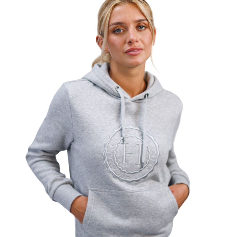 Harcour - Sweat à capuche unisexe Samy gris mélangé | - Ohlala