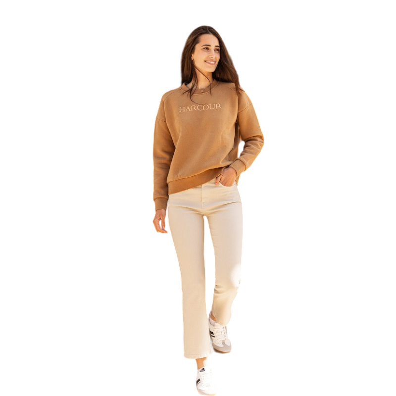 Harcour - Sweat Sirius femme coffee/ sand | - Ohlala