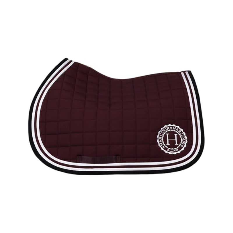 Harcour - Tapis de selle Soft aubergine | - Ohlala