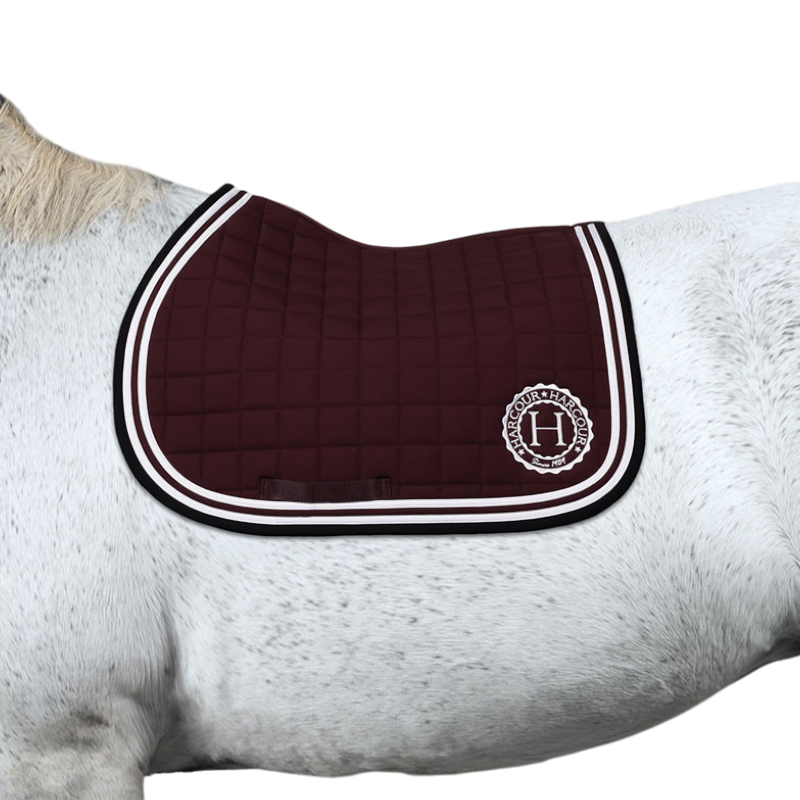 Harcour - Tapis de selle Soft aubergine | - Ohlala