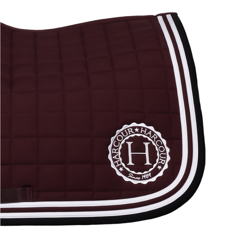 Harcour - Tapis de selle Soft aubergine | - Ohlala
