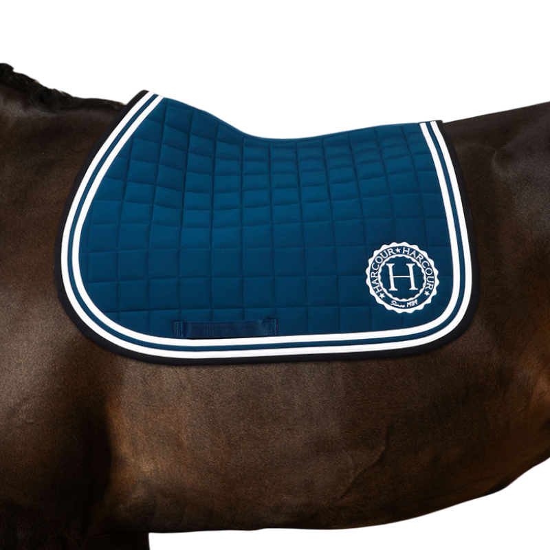 Harcour - Tapis de selle Soft bleu lagon | - Ohlala