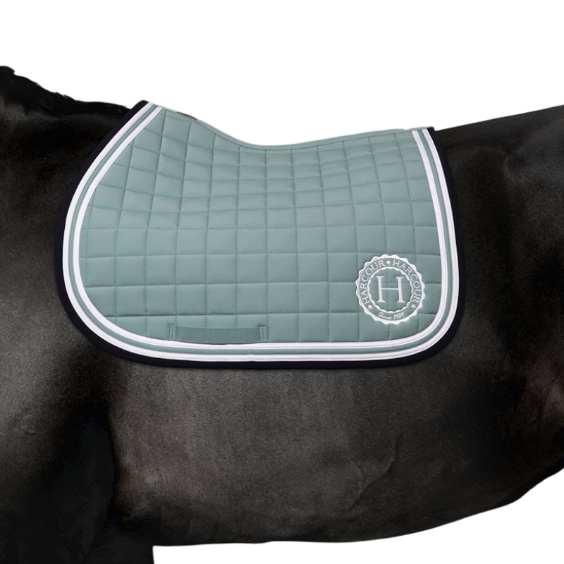 Harcour - Tapis de selle Soft gris vert | - Ohlala