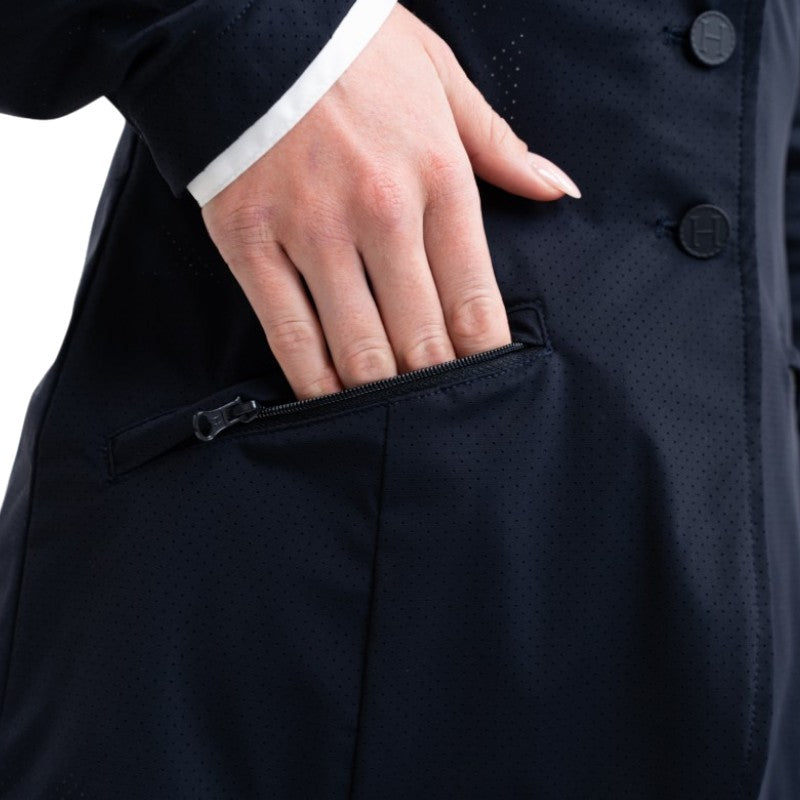 Harcour - Veste de concours femme Jade marine | - Ohlala