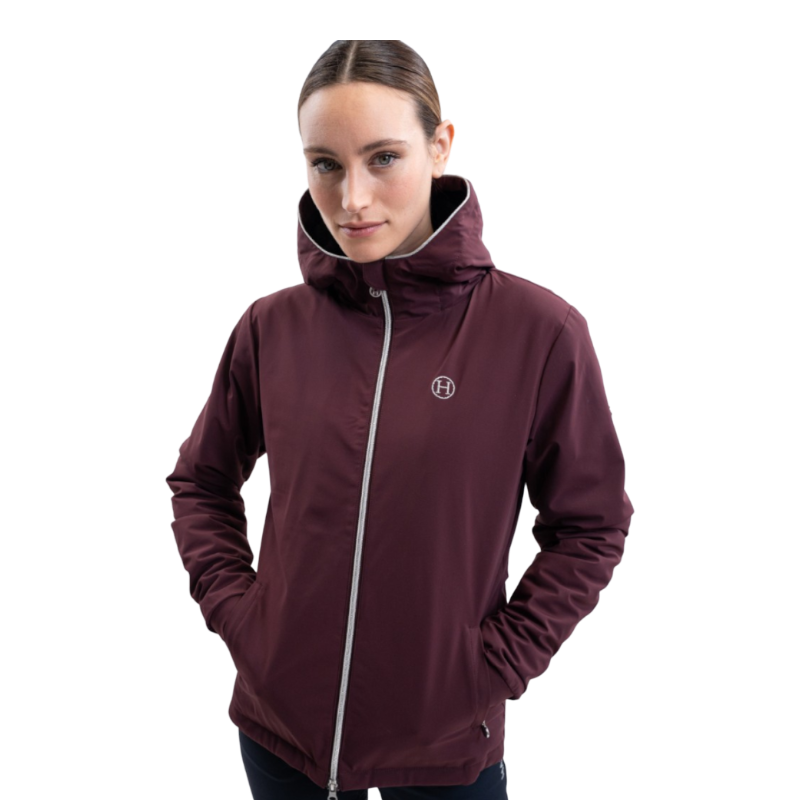 Harcour - Veste manches longues femme Simhat aubergine | - Ohlala