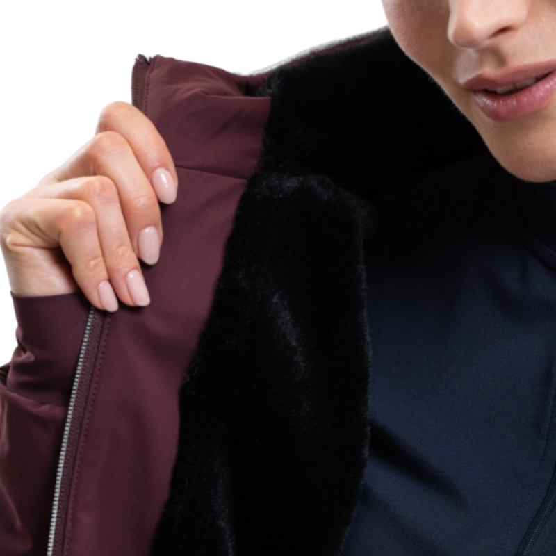 Harcour - Veste manches longues femme Simhat aubergine | - Ohlala