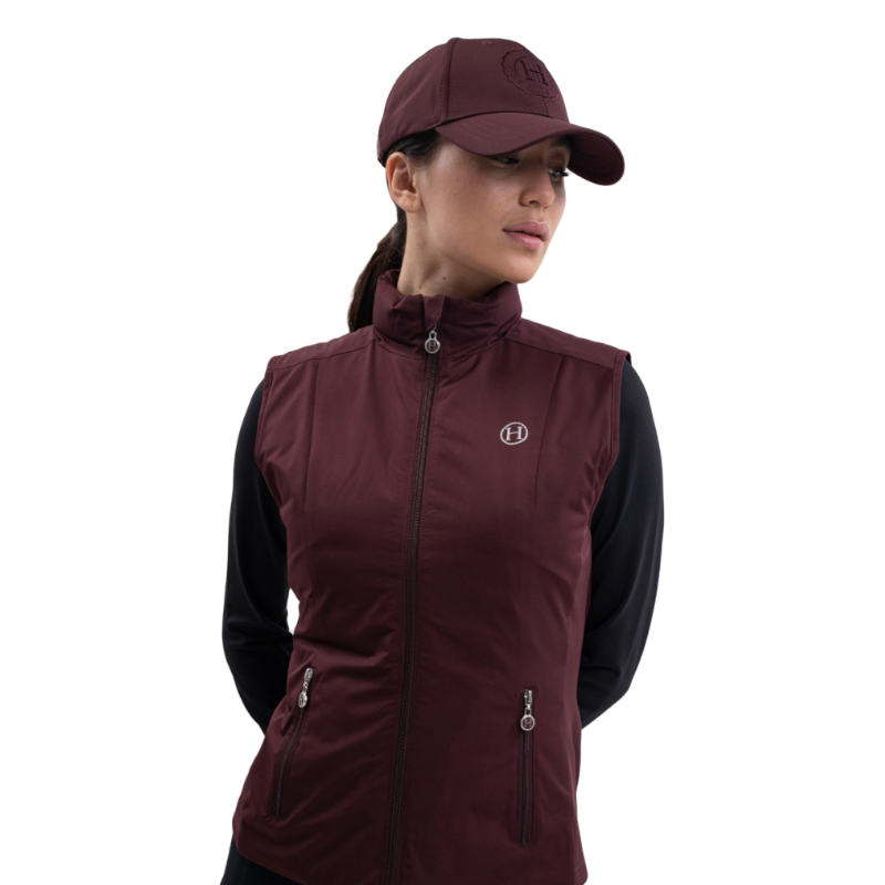 Harcour - Veste sans manches femme Balma aubergine | - Ohlala