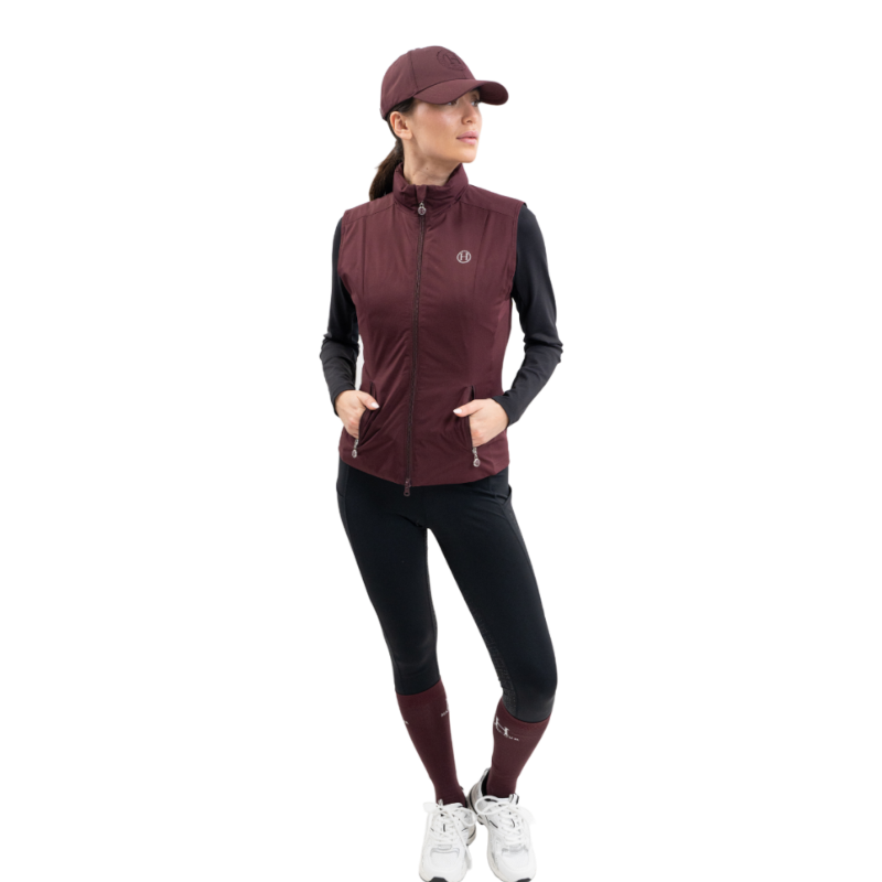 Harcour - Veste sans manches femme Balma aubergine | - Ohlala