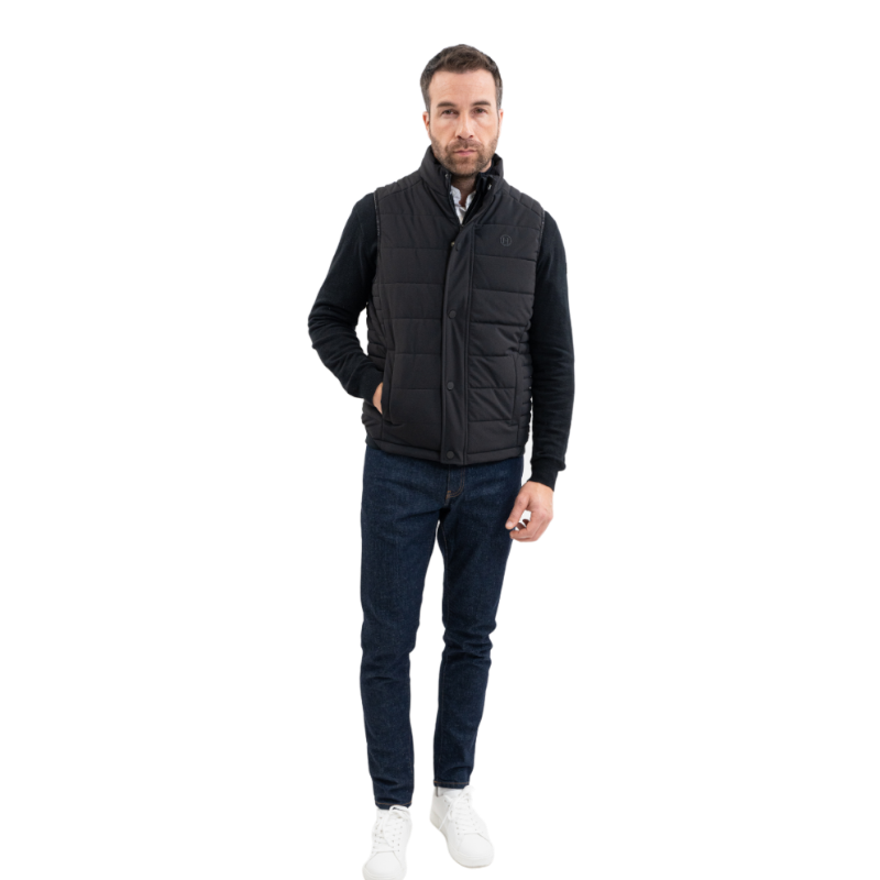 Harcour - Veste sans manches homme Boston noir | - Ohlala