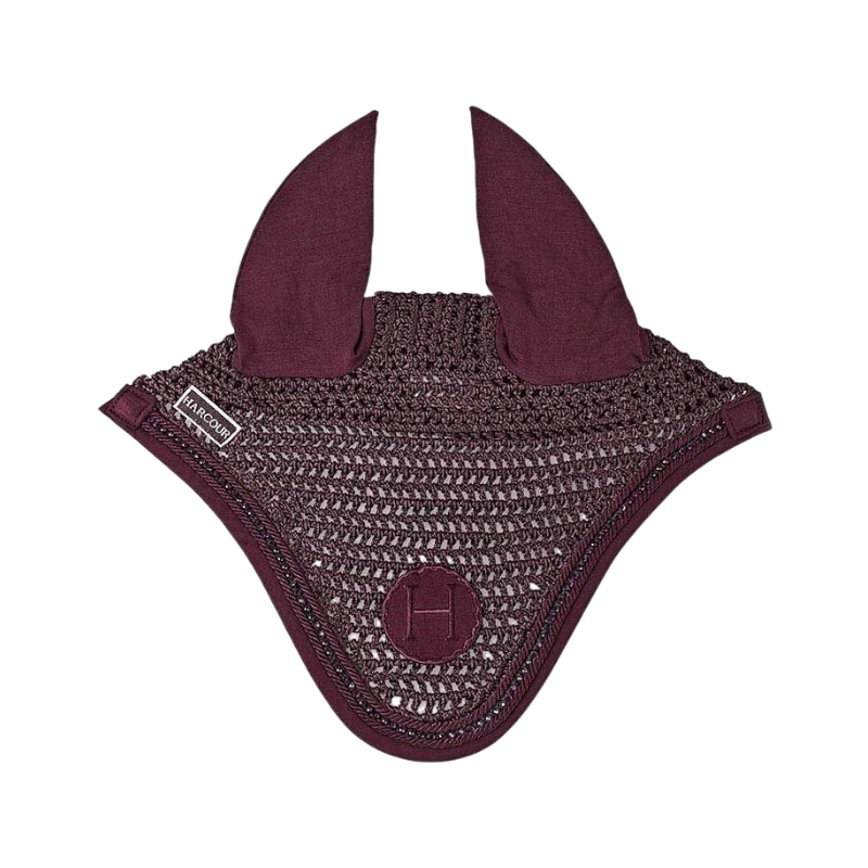 Harcour - Bonnet pour chevaux Fablir aubergine | - Ohlala