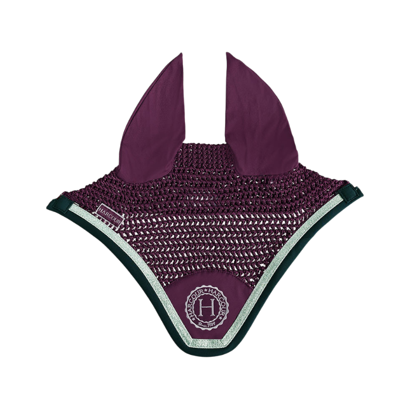 Harcour - Bonnet pour chevaux Fredy bordeaux | - Ohlala