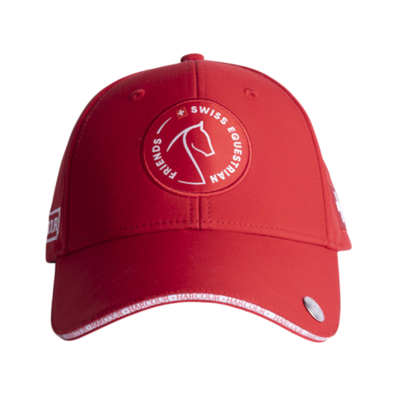 Harcour - Casquette unisexe Swiss Equestrian Friends Zhil rouge | - Ohlala