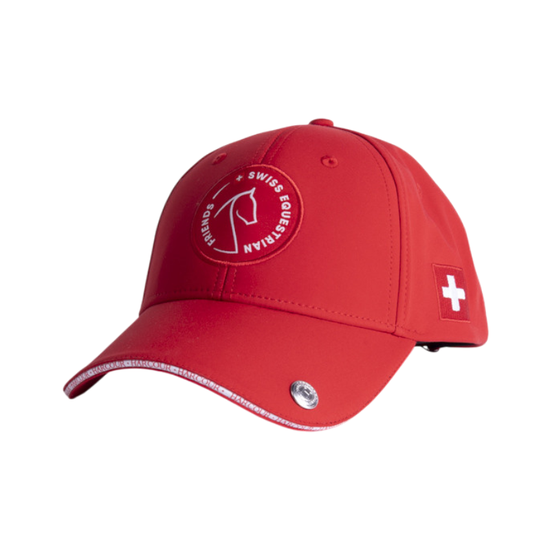 Harcour - Casquette unisexe Swiss Equestrian Friends Zhil rouge | - Ohlala