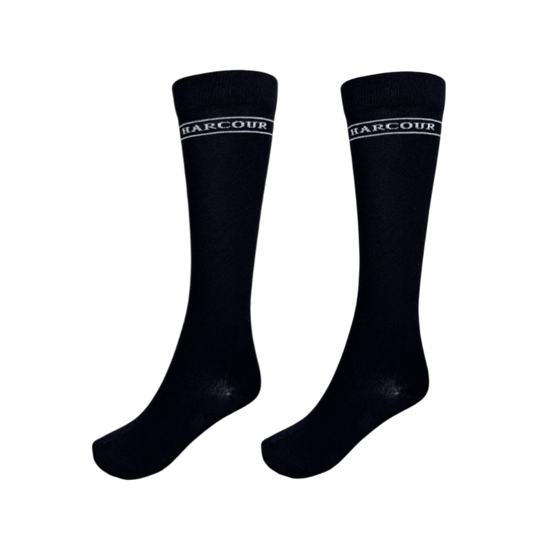 Harcour - Chaussettes d'équitation Beeges paon/ marine/ jump marine (x3) | - Ohlala