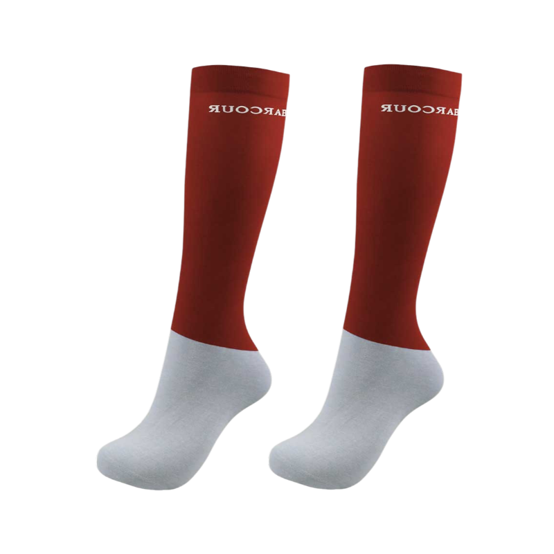 Harcour - Chaussettes d'équitation Vaya fauve (X2) | - Ohlala