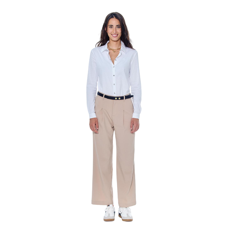 Harcour - Chemise manches longues femme Sharmy blanc | - Ohlala