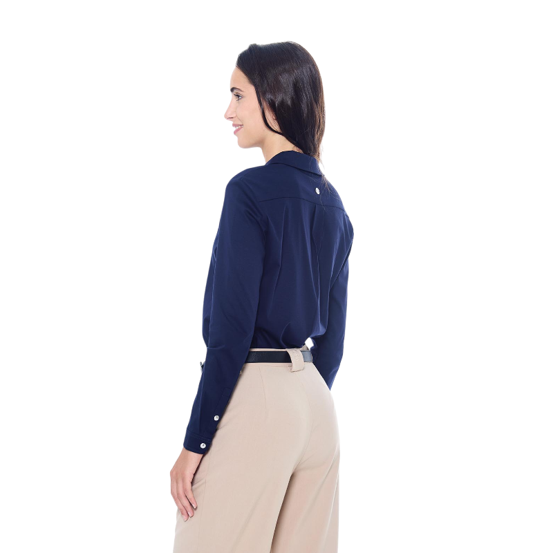 Harcour - Chemise manches longues femme Sharmy marine | - Ohlala