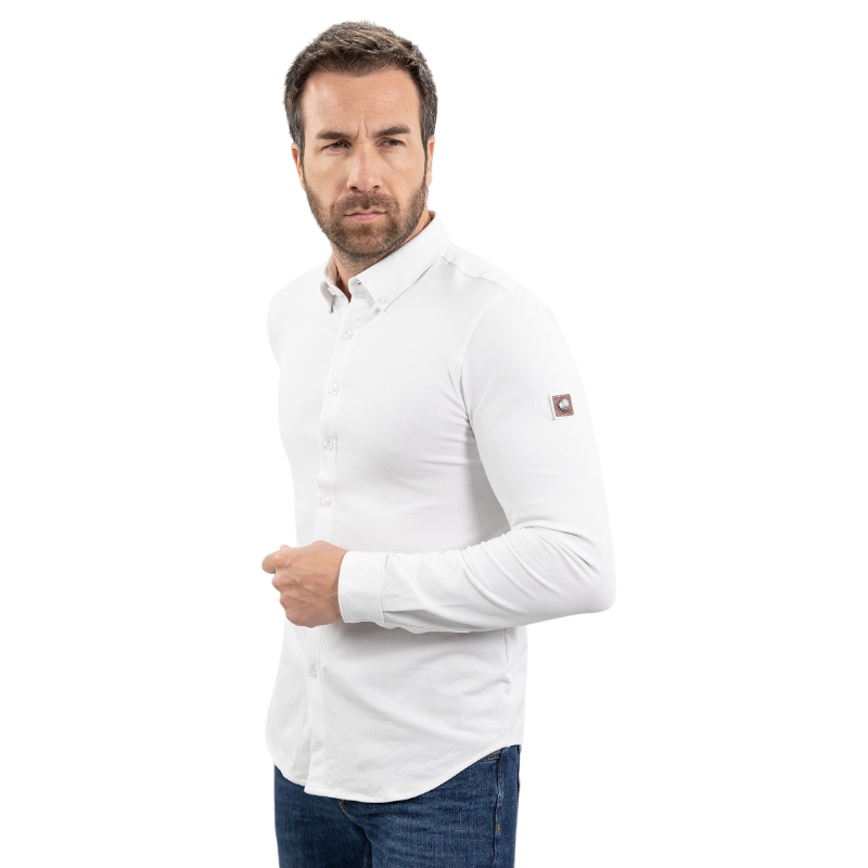 Harcour - Chemise manches longues homme Shy blanc | - Ohlala